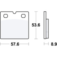 Brake pads std trw MCB617