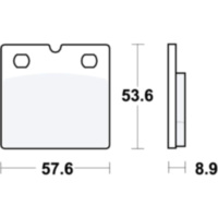 Brake pads sintered sv trw MCB617SV