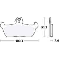 Brake pads std trw MCB618