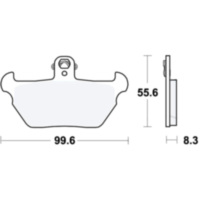 Brake pads std trw MCB621