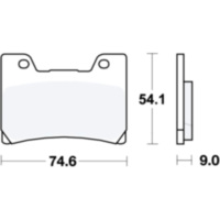 Brake pads sintered sv trw MCB622SV