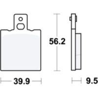 Brake pads std trw MCB623