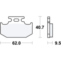 Brake pads sintered si trw MCB625SI