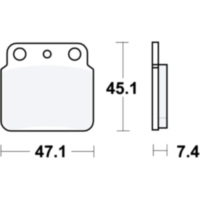 Brake pads sintered si trw MCB626SI