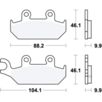 Bremsbeläge Bremsklotz Standard TRW MCB627