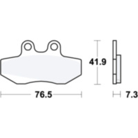 Bremsbeläge Bremsklotz Standard TRW MCB629