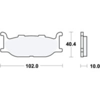 Brake pads std trw MCB640