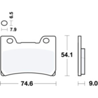 Brake pads sintered sv trw MCB642SV