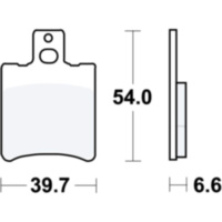 Bremsbeläge Bremsklotz Standard TRW MCB644