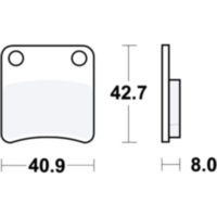 Brake pad standard trw MCB647