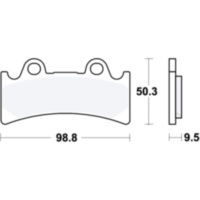 Brake pads sintered sv trw MCB656SV