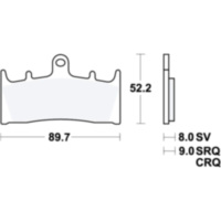 Brake pads std trw MCB659