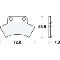 Brake pads Sinter SI TRW MCB668SI