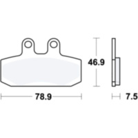 Bremsbeläge Bremsklotz Standard TRW MCB673