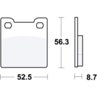 Brake pads std trw MCB678