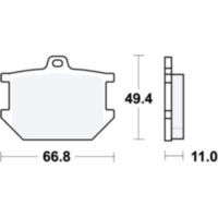 Brake pads std trw MCB68