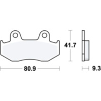 Brake pads lc trw MCB685LC