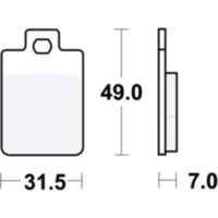 Bremsbeläge Bremsklotz Scooter TRW MCB688EC