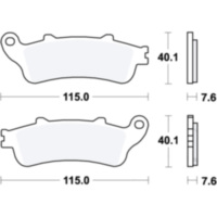 Brake pads sint front trw