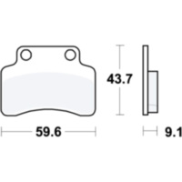 Bremsbeläge Bremsklotz Standard TRW MCB694