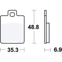 Brake pads scooter trw MCB695EC