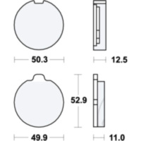 Bremsbeläge Bremsklotz Standard TRW MCB70