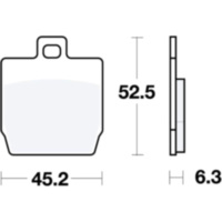 Brake pads lc trw MCB701LC