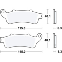 Brake pads std trw lucas MCB704