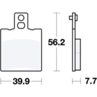 Brake pads scooter trw MCB708EC