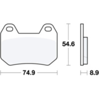 Brake pads std trw MCB713