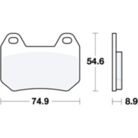 Bremsbeläge Bremsklotz Standard TRW MCB713