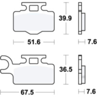 Brake pads offroad trw MCB714EC