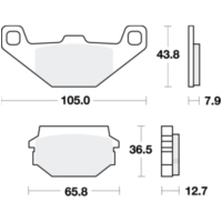 Brake pads std trw MCB719