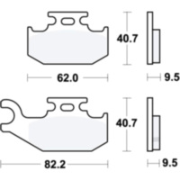 Brake pads sintered si trw MCB723SI