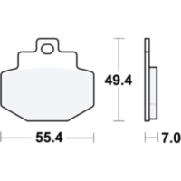 Brake pads lc trw MCB727LC