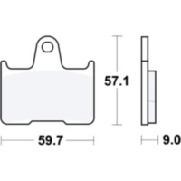 Brake pads std trw MCB729
