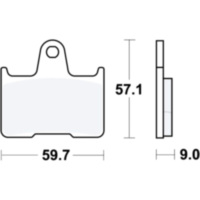 Bremsbeläge Bremsklotz Sinter hinten TRW MCB729SH