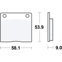 Brake pads std trw MCB73