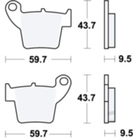 Brake pads offroad trw MCB730EC