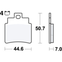 Brake pads lc trw MCB732LC