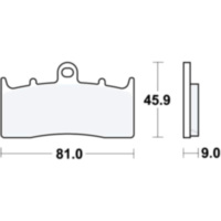 Bremsbeläge Bremsklotz Standard TRW MCB736