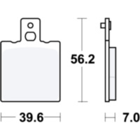 Bremsbeläge Bremsklotz Standard TRW MCB75