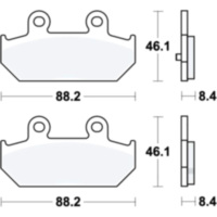 Bremsbeläge Bremsklotz Standard TRW MCB751