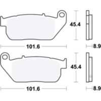 Brake pads sintered trw MCB753SV