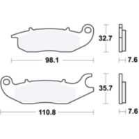 Brake pads std trw MCB759