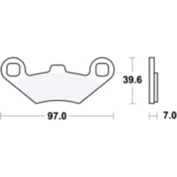 Brake pads sintered si trw MCB761SI