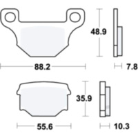 Brake pads std trw MCB765