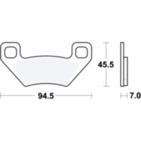 Brake pads sintered si trw MCB773SI