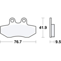 Brake pads std trw lucas MCB774