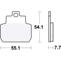 Brake pads scooter sintered srm trw MCB782SRM